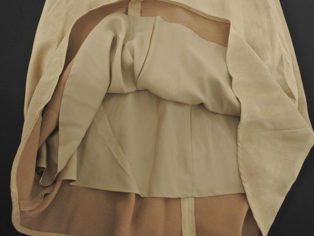 SHIPS シップス スウェード調 ロング スカート size38/ベージュ ◇■ ☆ fib8 レディース_画像2