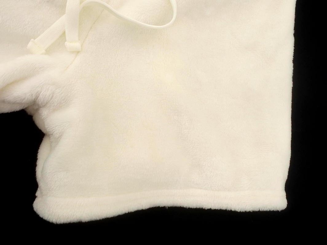 OPAQUE オペーク miffy ボア 刺繍 耳付き ジップアップ パーカー sizeF/白 ◇■ ☆ fib9 レディース_画像8