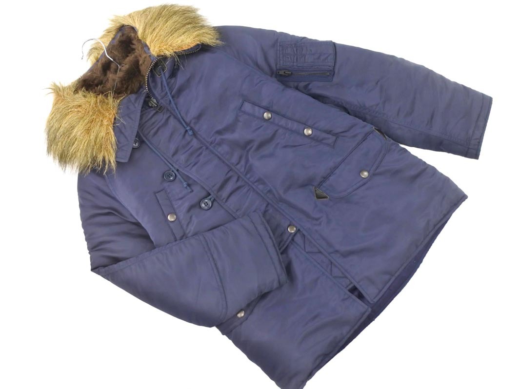 RNA アールエヌエー SWEAT N 3 ナイロン フライト ジャケット sizeM/紺 ◇■ ☆ fib9 レディース_画像1