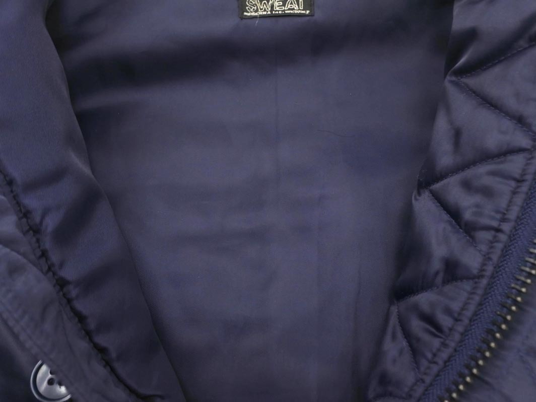 RNA アールエヌエー SWEAT N 3 ナイロン フライト ジャケット sizeM/紺 ◇■ ☆ fib9 レディース_画像5