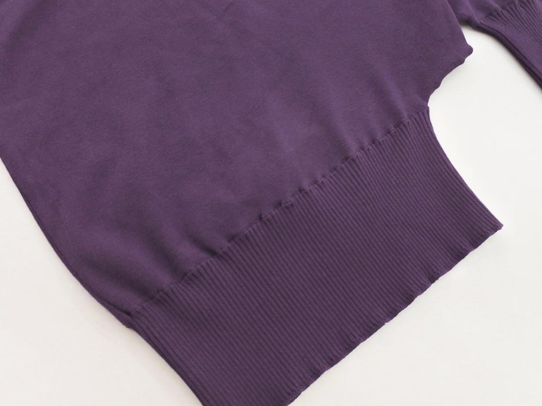 aquagirl アクアガール アシンメトリー チュニック ドルマン ニット セーター 紫 ◇■ ☆ fib8 レディース_画像4