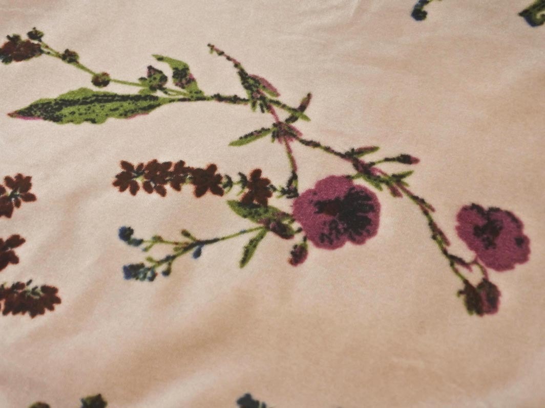 AG by aquagirle-ji-bai Aqua Girl цветочный принт велюр сарафан One-piece sizeM/ розовый бежевый *# * fib8 женский 