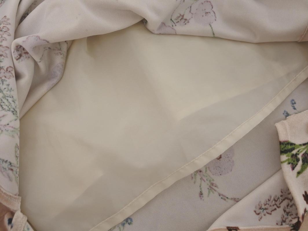 AG by aquagirle-ji-bai Aqua Girl цветочный принт велюр сарафан One-piece sizeM/ розовый бежевый *# * fib8 женский 