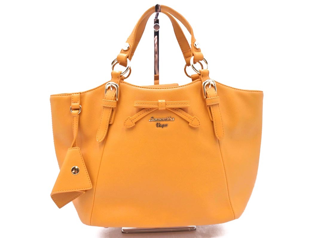 Samantha Vegasa man sa Vega кожа лента ручная сумочка желтый ## * fic2 женский 