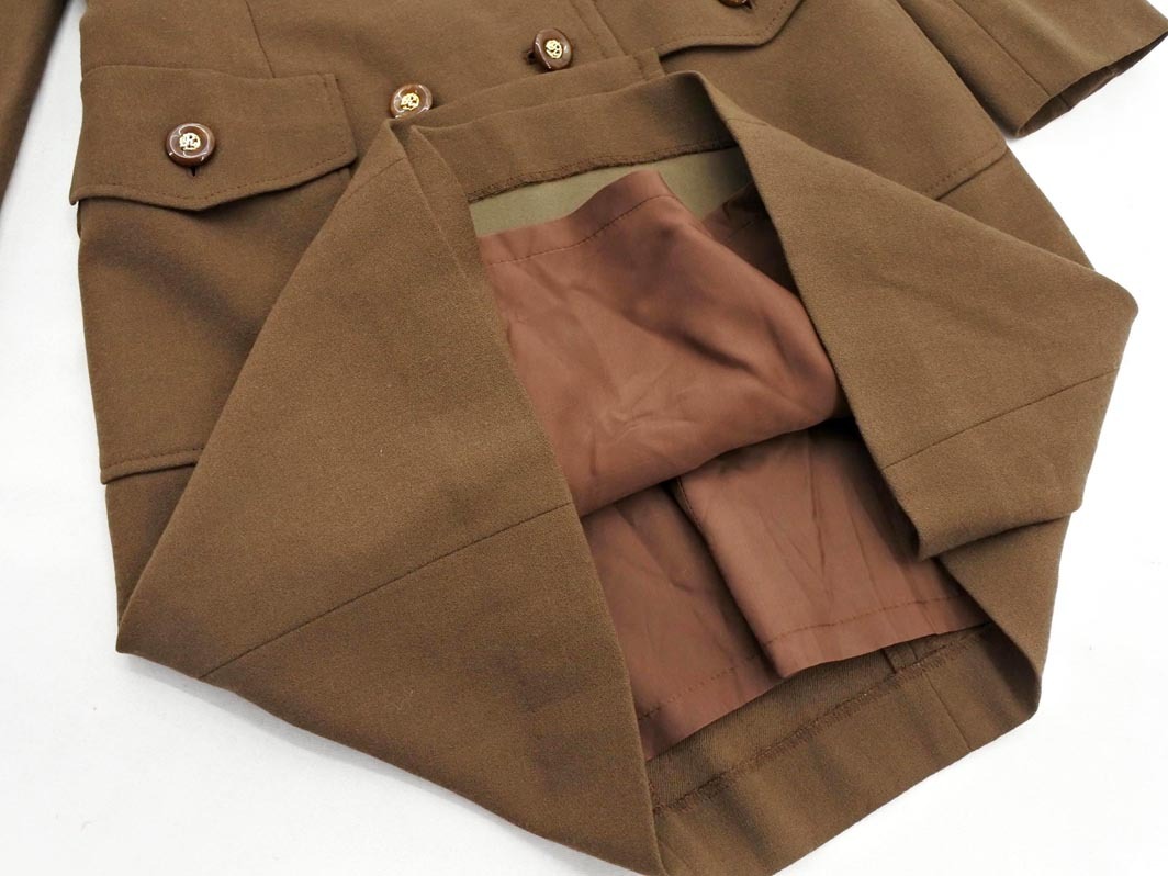 ROPE ロペ ウール100% ステンカラー コート size9AT/茶 ◇■ ☆ fic2 レディース_画像5