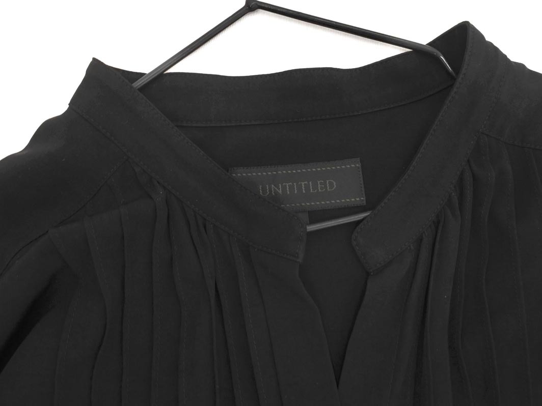 кошка pohs OK UNTITLED Untitled частота цвет булавка tuck туника рубашка size2/ чёрный *# * fic2 женский