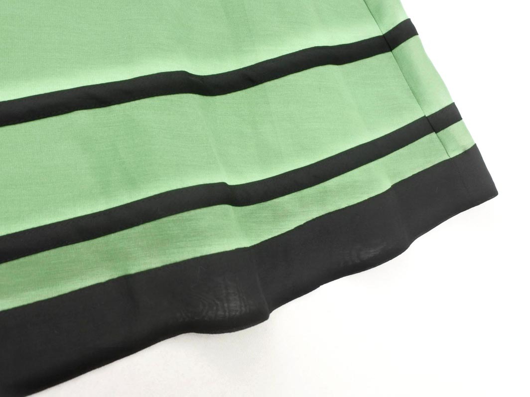 ネコポスOK MELROSE メルローズ フリル ノースリーブ ワンピース size3/緑 ■◆ ☆ fic2 レディース_画像2