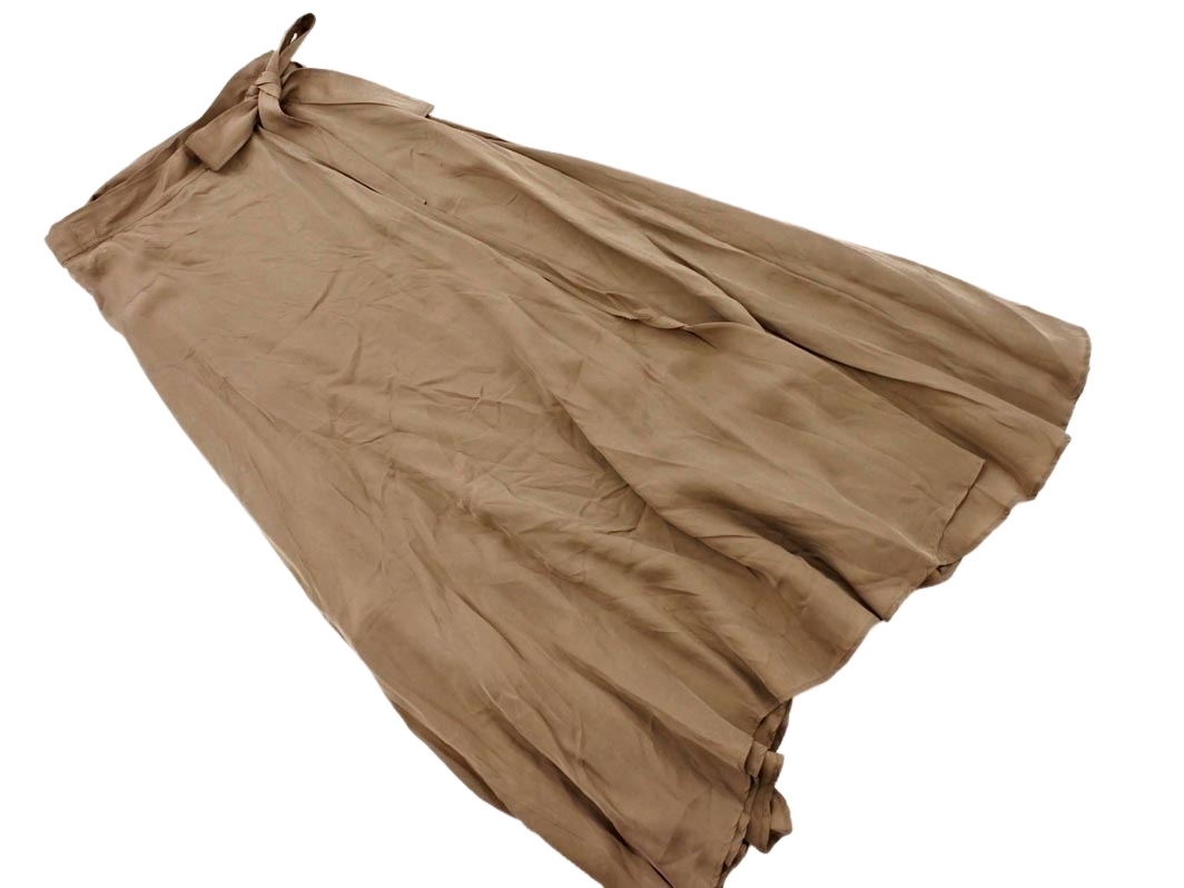 Chaos カオス ロング 巻き ラップ スカート sizeF/ベージュ ■◇ ☆ fic4 レディース