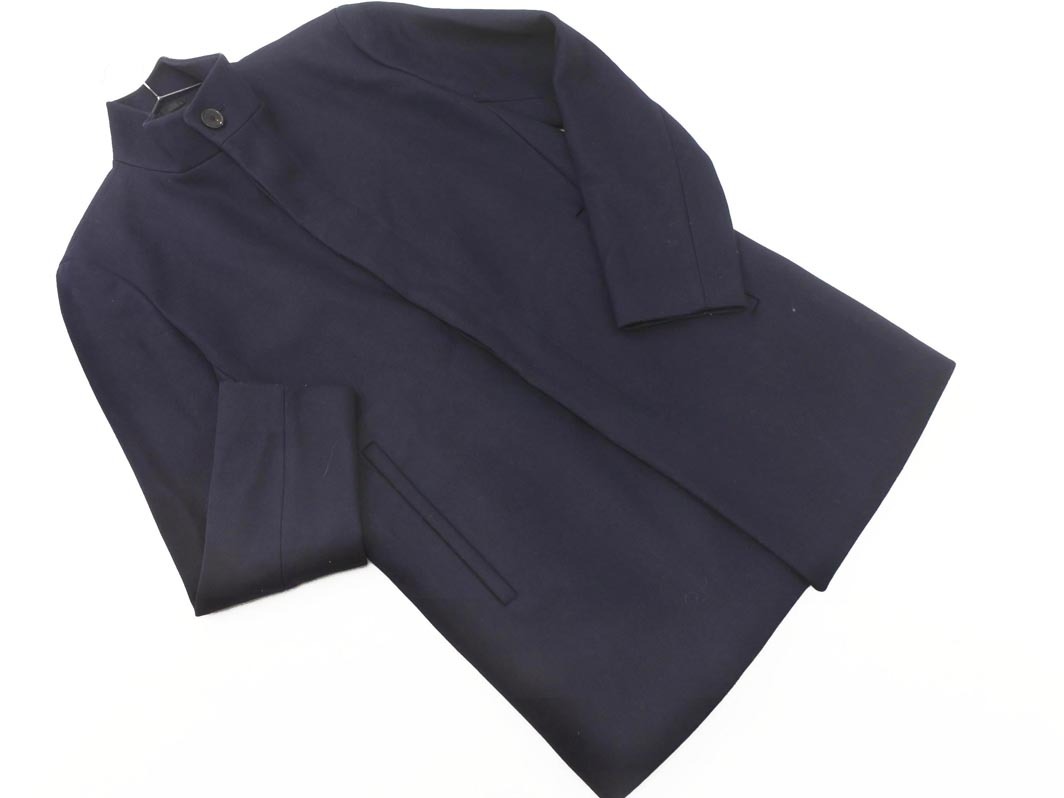 theory теория шерсть . воротник-стойка пальто sizeXS/ темно синий *#* * fic2 мужской theory теория шерсть . воротник-стойка пальто sizeXS/ темно синий *#* * fic2 мужской