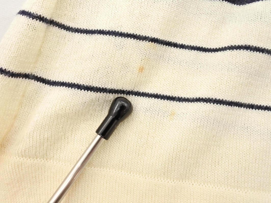 JOHN SMEDLEY ジョンスメドレー ボーダー カーディガン sizeS/紺ｘアイボリー ◇■ ☆ fic4 レディース_画像6