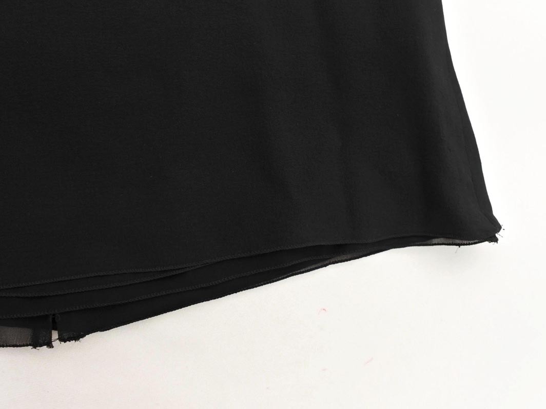 Akris アクリス シルク100% スカート size40/黒 ■◇ ☆ fic4 レディース