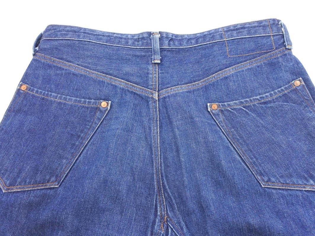 johnbull ジョンブル ボタンフライ テーパード デニムパンツ sizeM/青 ■■ ☆ fic4 メンズ