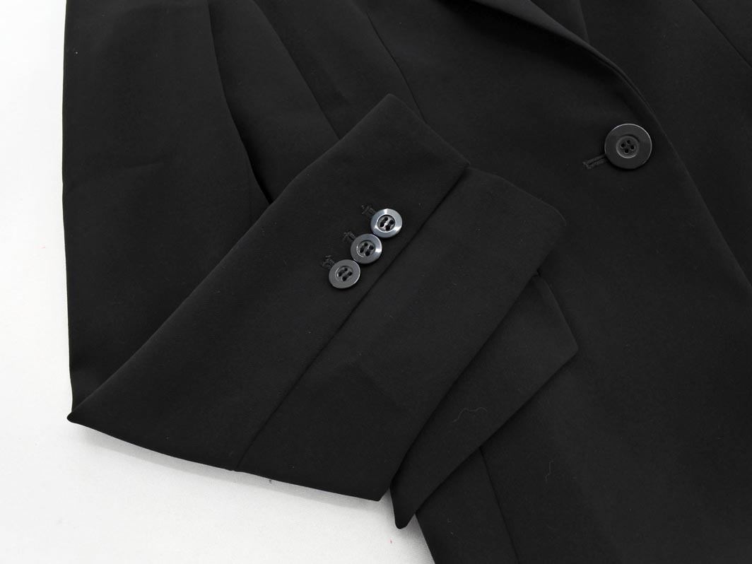 INDIVI インディヴィ テーラード ジャケット size36/黒 ◇■ ☆ fic4 レディース_画像2