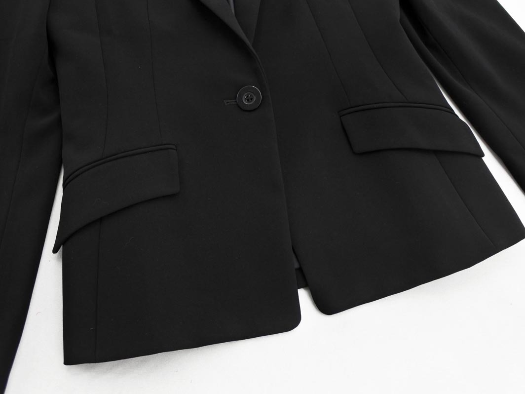 INDIVI インディヴィ テーラード ジャケット size36/黒 ◇■ ☆ fic4 レディース_画像4
