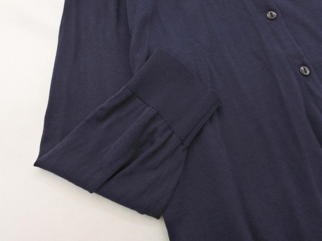 JOHN SMEDLEY ジョンスメドレー カーディガン sizeXS/紺 ■◇ ☆ fic4 レディース_画像3