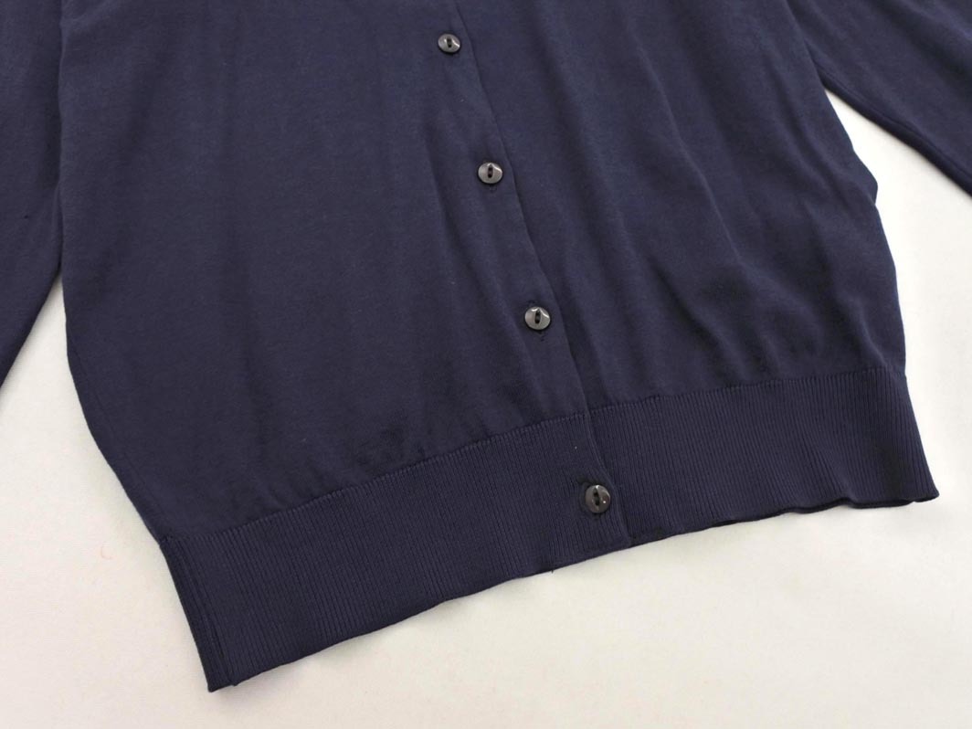 JOHN SMEDLEY ジョンスメドレー カーディガン sizeXS/紺 ■◇ ☆ fic4 レディース_画像4