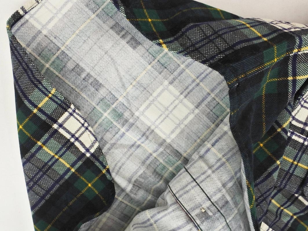 Ralph Lauren ラルフローレン ベロア チェック ボタンダウン シャツ sizeM(150cm)/緑ｘ紺 ◇■ ☆ fic4 男の子_画像3