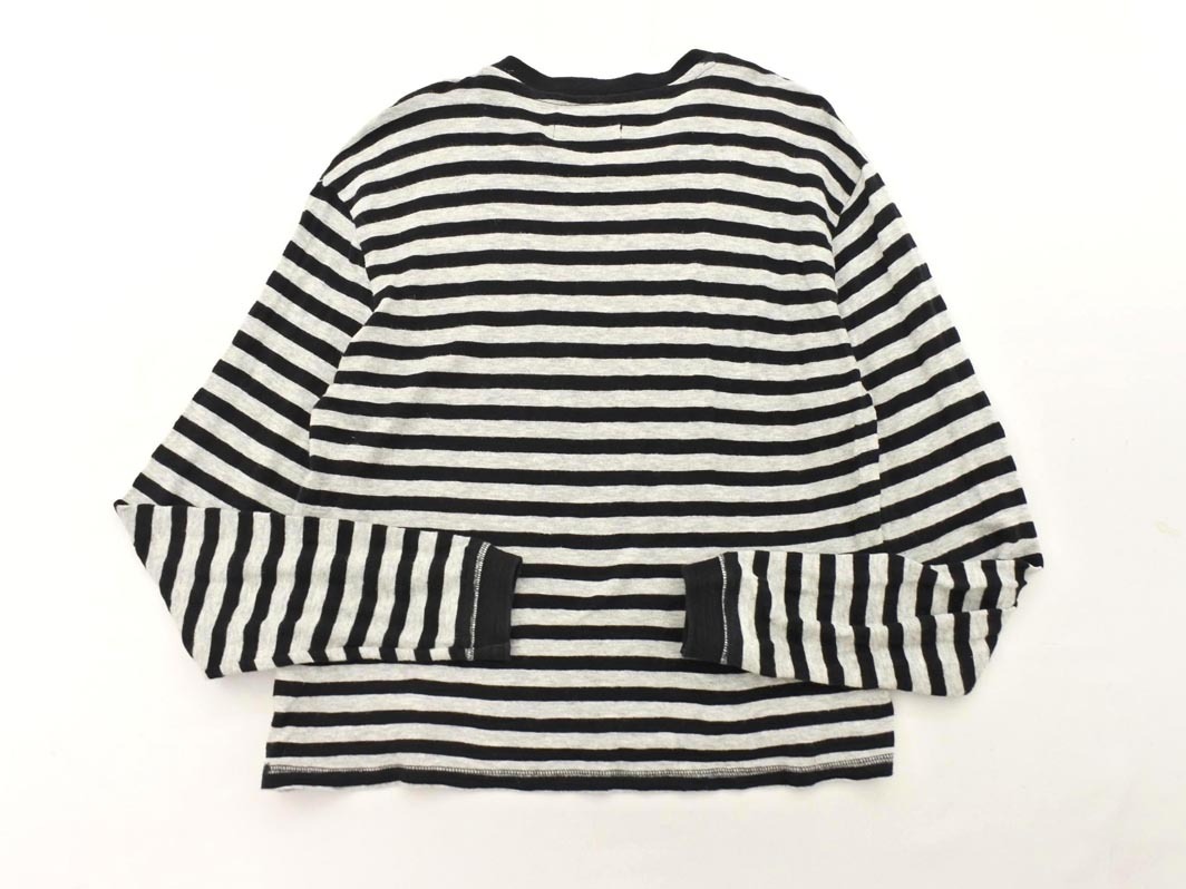 DIESEL ディーゼル ボーダー 長袖 カットソー sizeXS/グレーｘ黒 ◇■ ☆ fic4 レディース_画像5