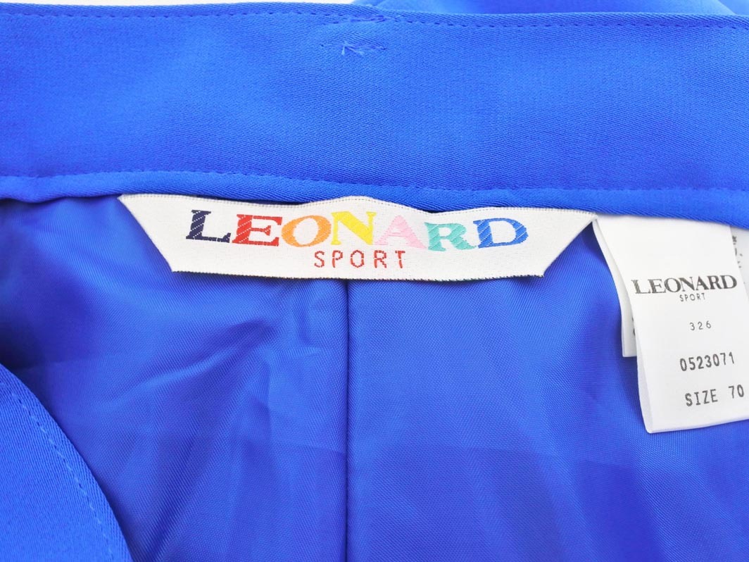 LEONARD レオナール SPORT テーパード パンツ size70/青 ■◇ ☆ fic4 レディース_画像9