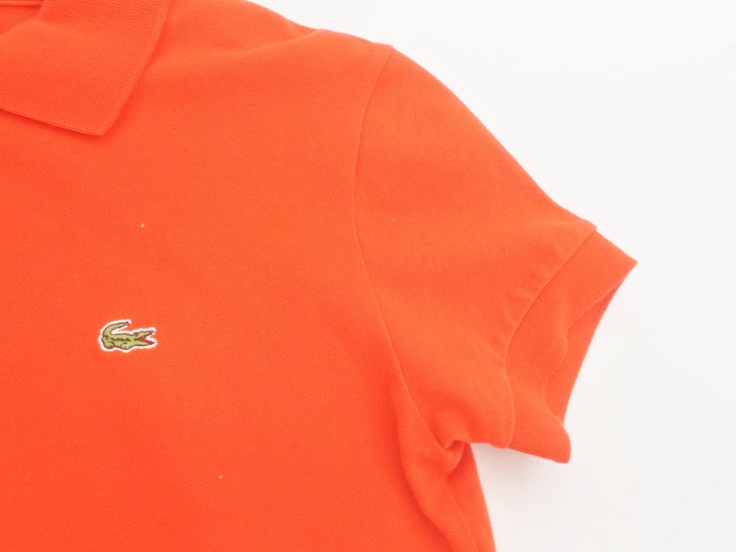 ネコポスOK LACOSTE ラコステ カノコ ポロシャツ size38/赤 ■◆ ☆ ffc6 レディース