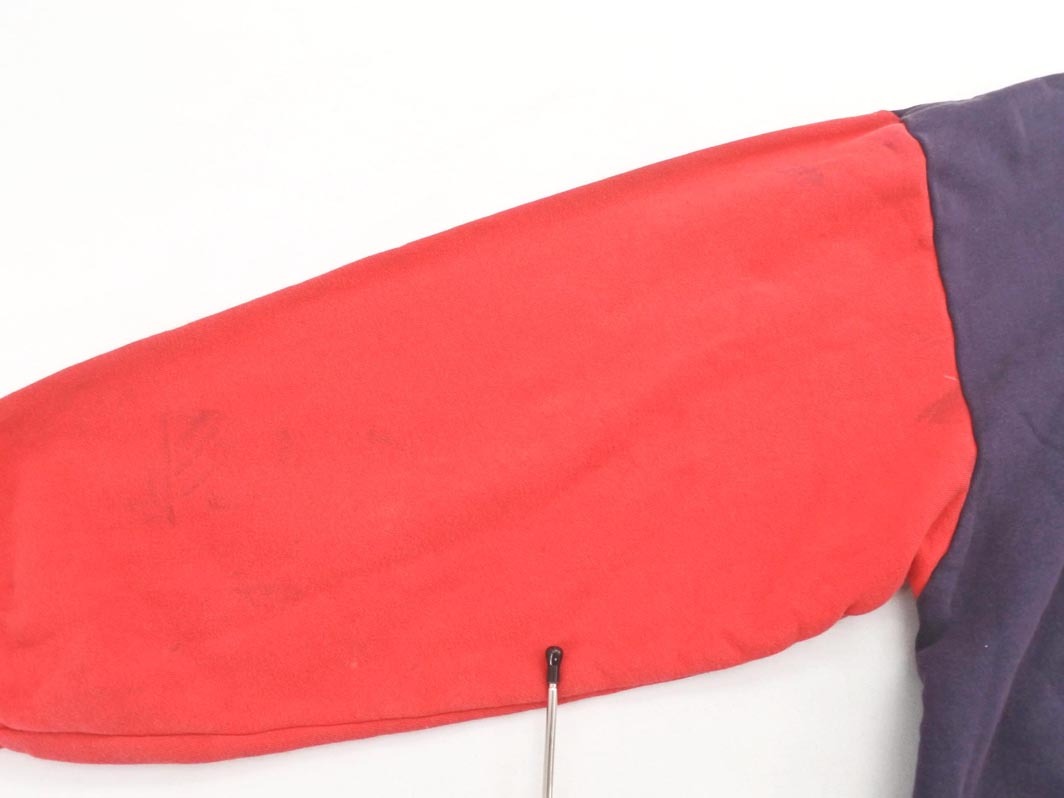 MOUSSY Moussy обратная сторона ворсистый принт футболка тренировочный sizeF/ темно-синий x красный *# * fic6 женский