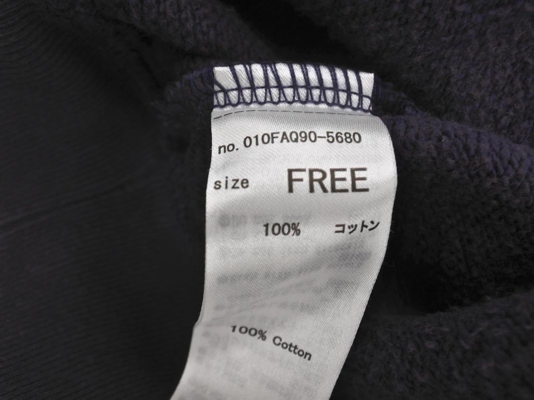 MOUSSY Moussy обратная сторона ворсистый принт футболка тренировочный sizeF/ темно-синий x красный *# * fic6 женский