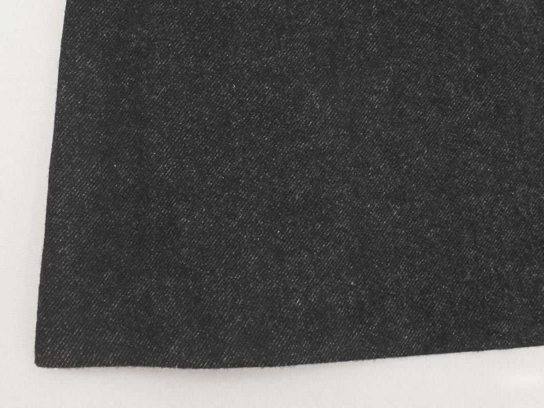 新品 KUMIKYOKU 組曲 大きいサイズ ウール混 膝丈 スカート size5/チャコール ◇■ ☆ fic5 レディース