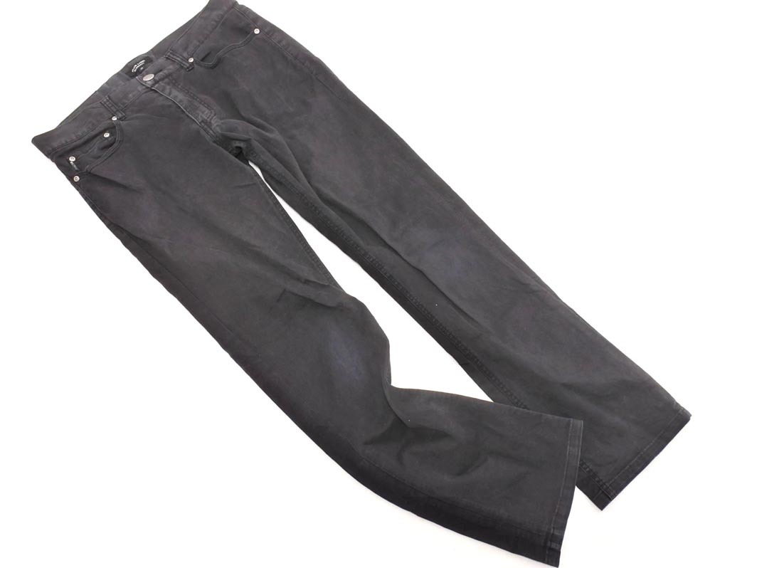 BURBERRY バーバリー BLACK LABEL ストレッチ ストレート パンツ size79/黒 ■■ ☆ fic5 メンズ_画像1