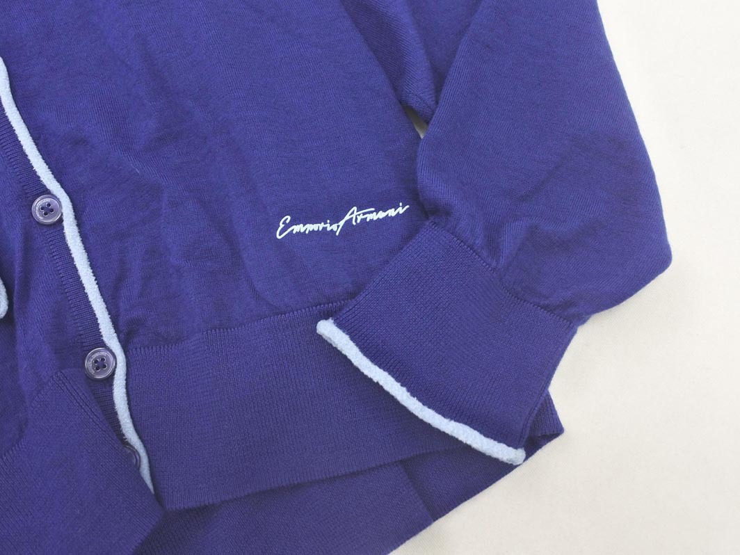 EMPORIO ARMANI Emporio Armani шерсть . кардиган sizeM/ синий *# * fic5 женский