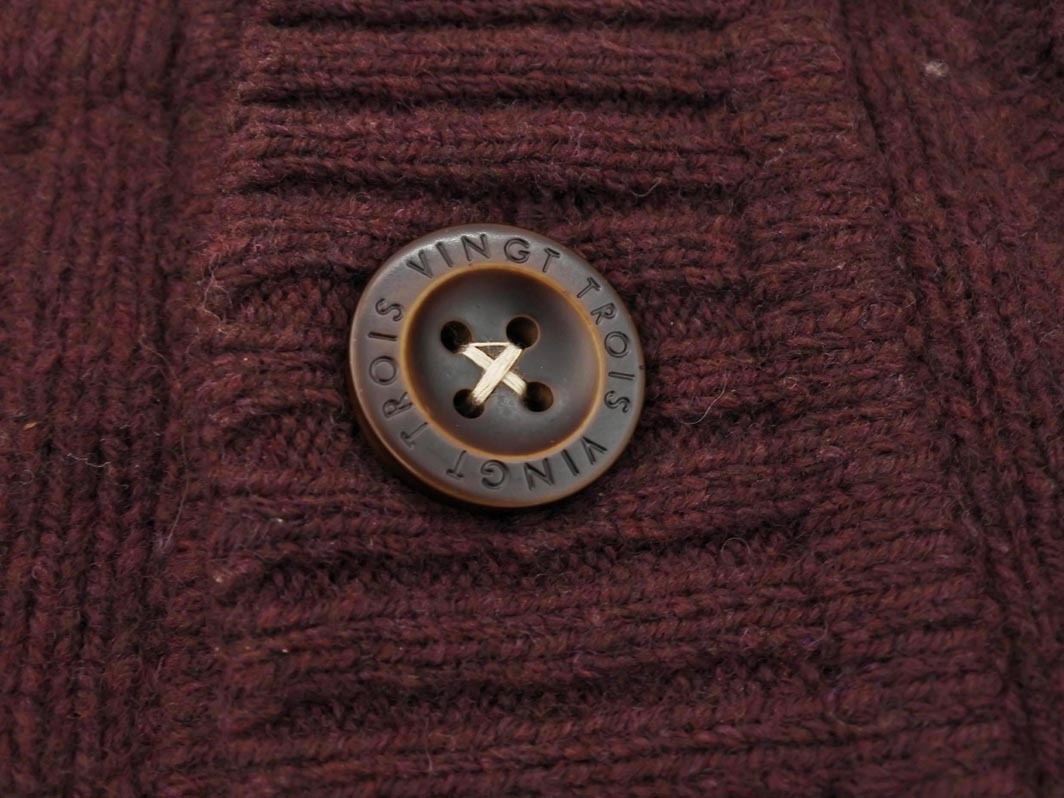 23 район HOMME Homme шерсть 100% половина кнопка кабель плетеный вязаный свитер size48/...*# * fic5 мужской