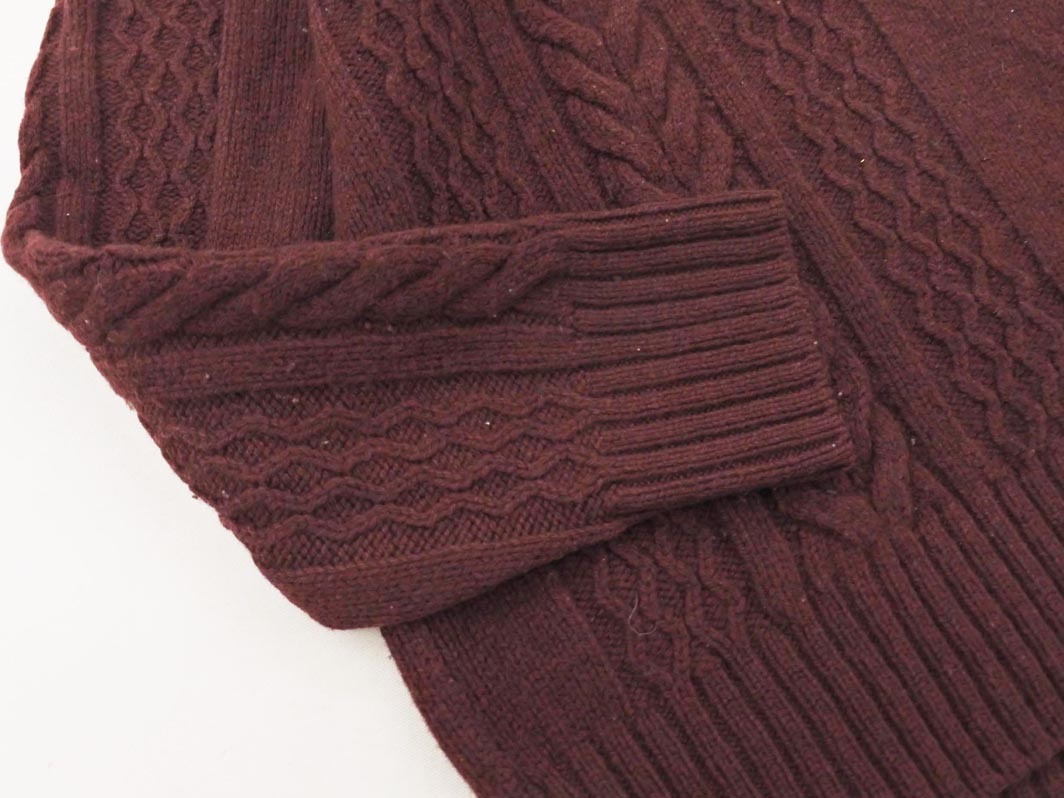 23 район HOMME Homme шерсть 100% половина кнопка кабель плетеный вязаный свитер size48/...*# * fic5 мужской