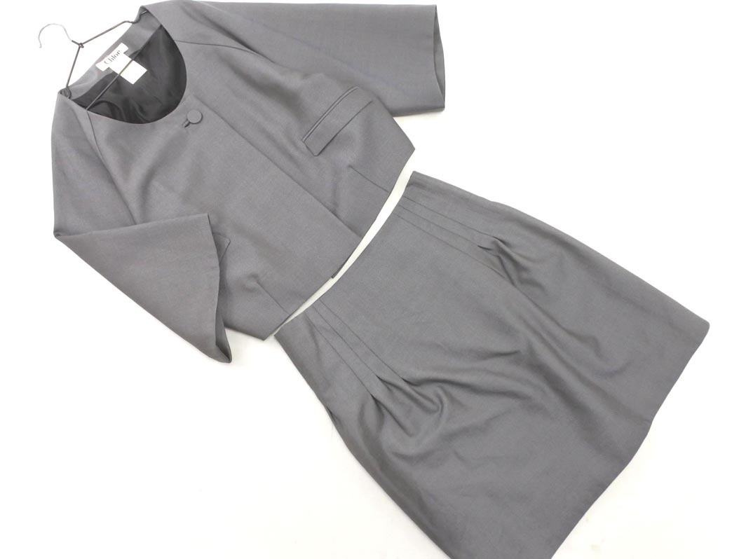 Chloe クロエ ウール混 セットアップ ジャケット スカート スーツ size36/グレー ◇■◎ ☆ fic6 レディース_画像1