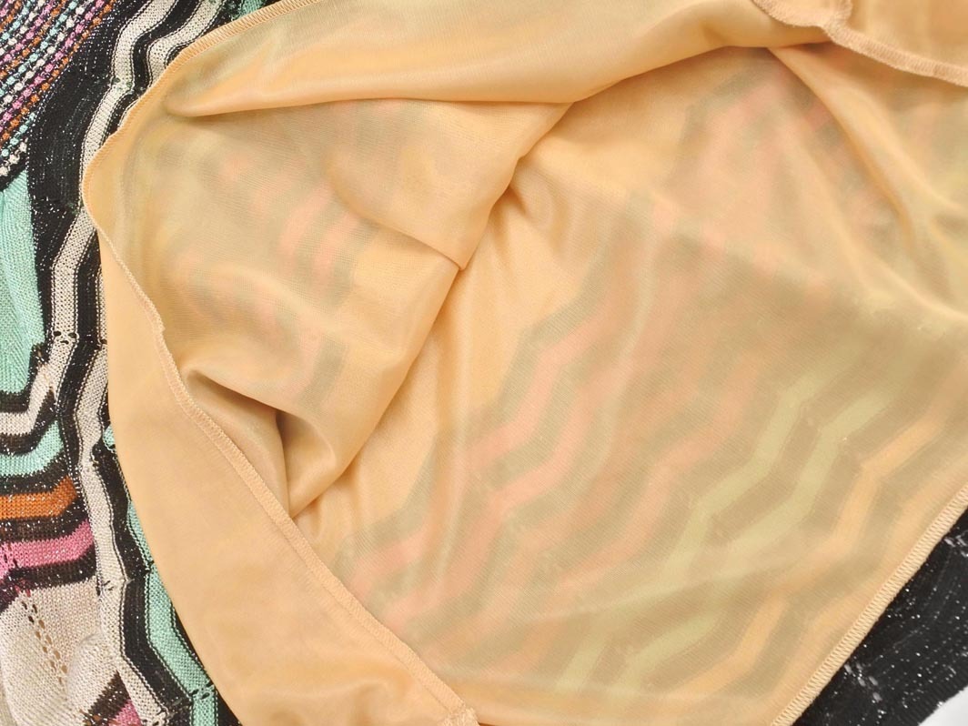 ネコポスOK M MISSONI ミッソーニ ニット ミニ スカート size40/カラフル ■◆ ☆ fic6 レディース