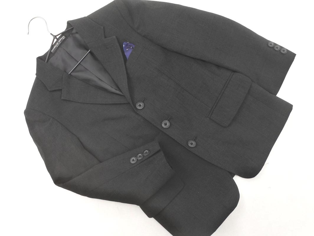 hiromichinakano ヒロミチナカノ ジャケット ハーフパンツ ボタンダウンシャツ セットアップ size120cm/チャコール ■■ ☆ fic9 男の子