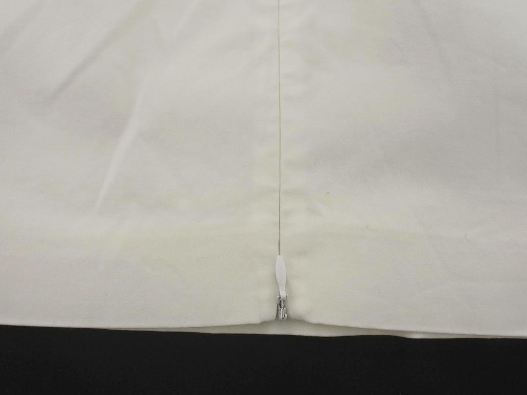 ネコポスOK Max Mara マックスマーラ ジップスリット タイト スカート size42/白 ■◇ ☆ fic9 レディース_画像6