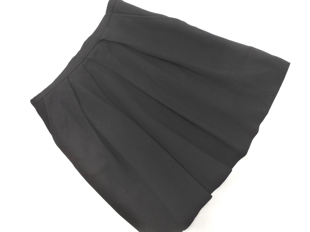Paul Smith BLACK LABEL ポールスミス ブラックレーベル タック スカート size40/黒 ■■ ☆ fic9 レディース