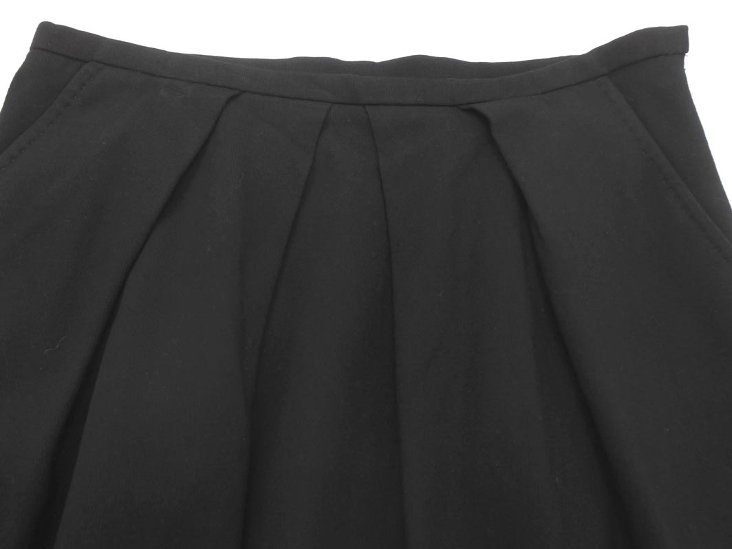 Paul Smith BLACK LABEL ポールスミス ブラックレーベル タック スカート size40/黒 ■■ ☆ fic9 レディース