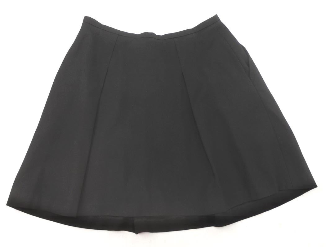 Paul Smith BLACK LABEL ポールスミス ブラックレーベル タック スカート size40/黒 ■■ ☆ fic9 レディース