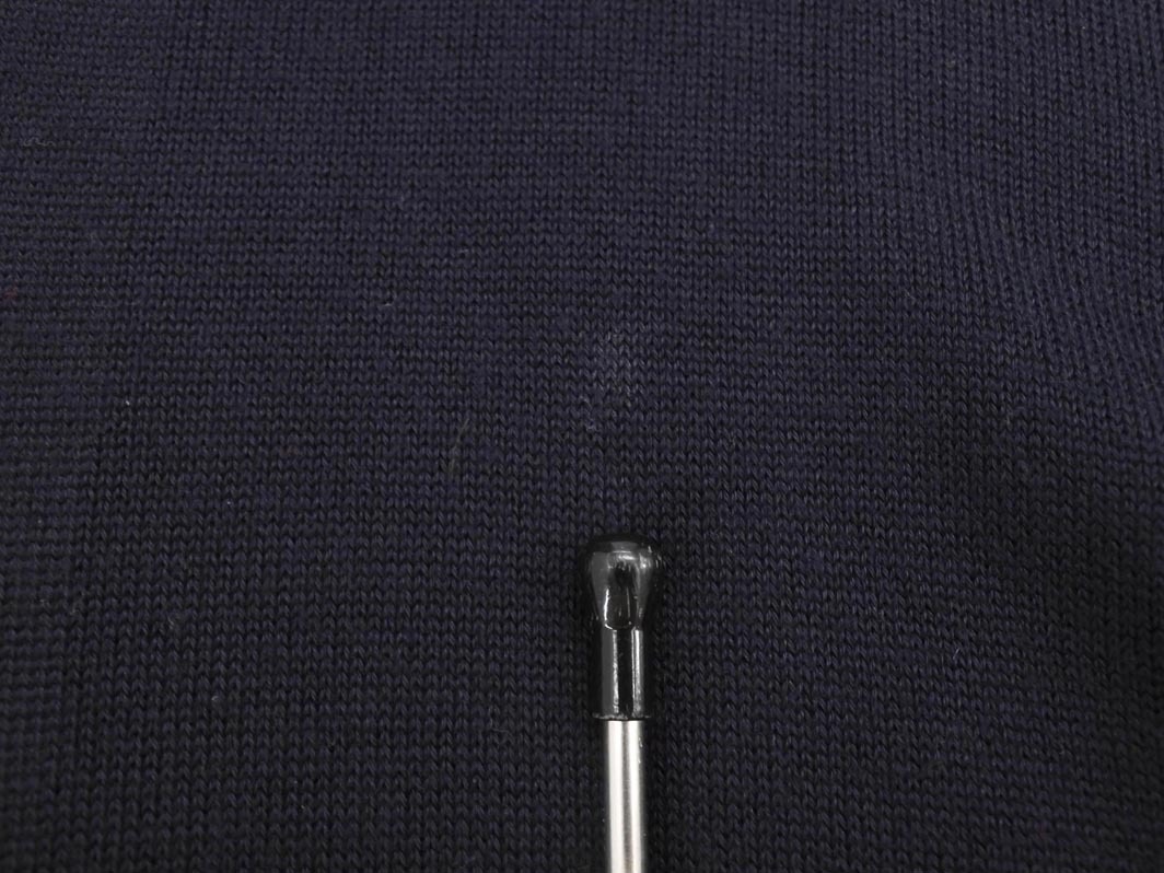 ネコポスOK ROPE ロペ ウール混 切替 カーディガン sizeM/黒 ◇■ ☆ fic9 レディース