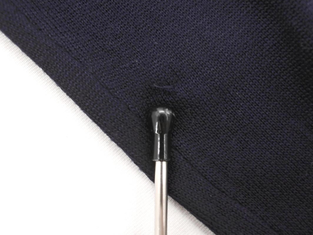 ネコポスOK ROPE ロペ ウール混 切替 カーディガン sizeM/黒 ◇■ ☆ fic9 レディース