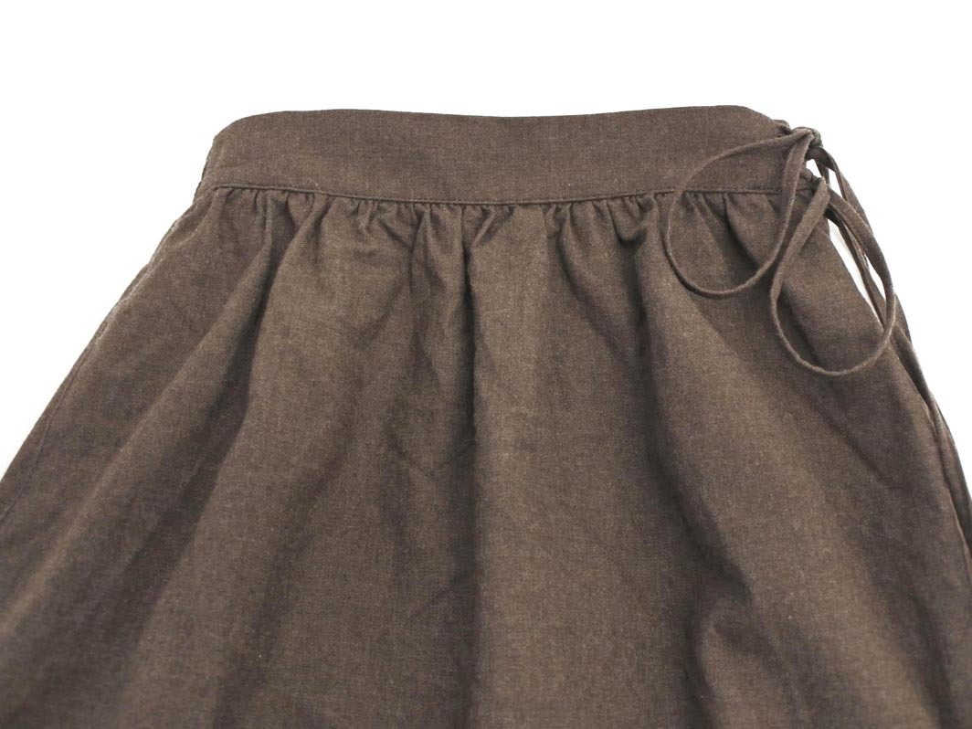 BALLSEY Ballsey Tomorrowland шерсть 100% длинная юбка size34/ чай *# * fid0 женский