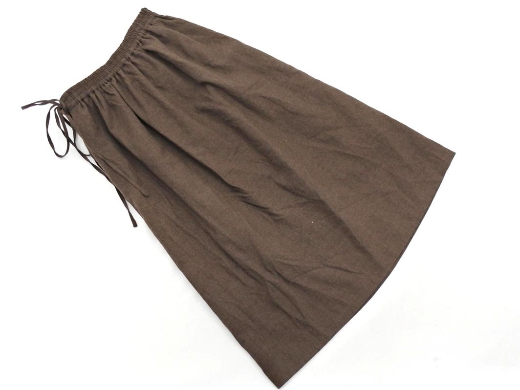 BALLSEY Ballsey Tomorrowland шерсть 100% длинная юбка size34/ чай *# * fid0 женский