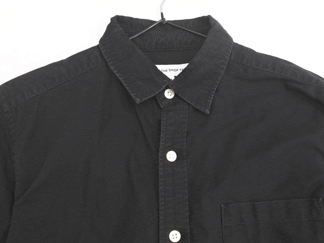 THE SHOP TK ザショップティーケー タケオキクチ バイカラー シャツ sizeM/黒ｘ緑 ◇■ ☆ fid0 メンズ_画像2