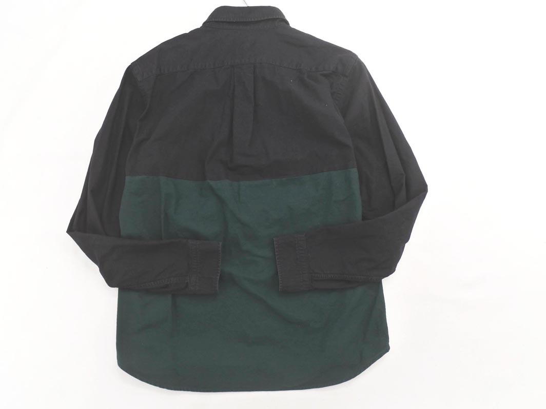 THE SHOP TK ザショップティーケー タケオキクチ バイカラー シャツ sizeM/黒ｘ緑 ◇■ ☆ fid0 メンズ_画像7