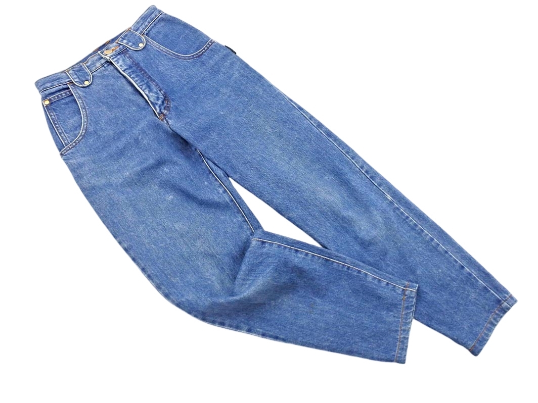 TRUSSARDI トラサルディ テーパード デニムパンツ size38/青 ■■ ☆ fid0 レディース_画像1