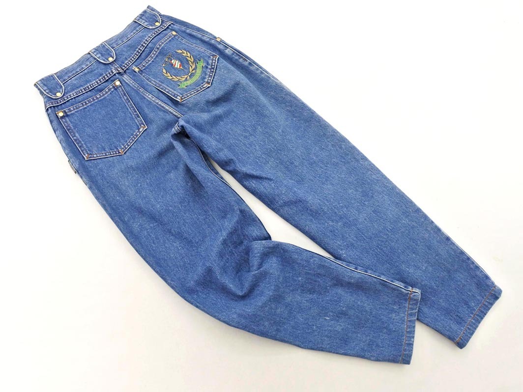 TRUSSARDI トラサルディ テーパード デニムパンツ size38/青 ■■ ☆ fid0 レディース_画像4