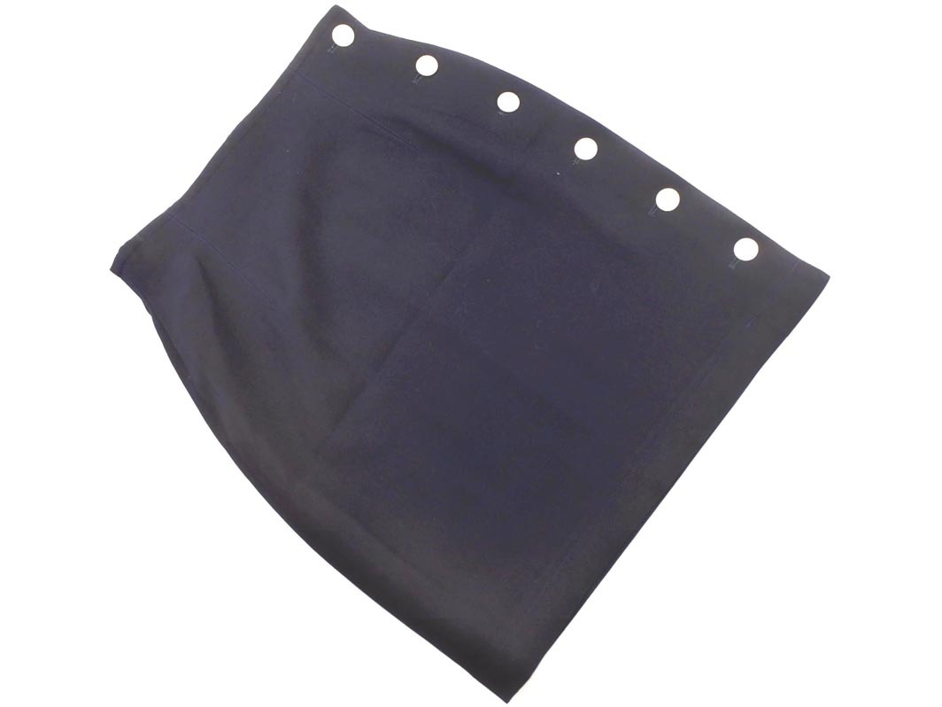 JUNKO SHIMADA ジュンコシマダ ウール100% サイドボタン タイト スカート size7/濃紺 ■■ ☆ fid0 レディース