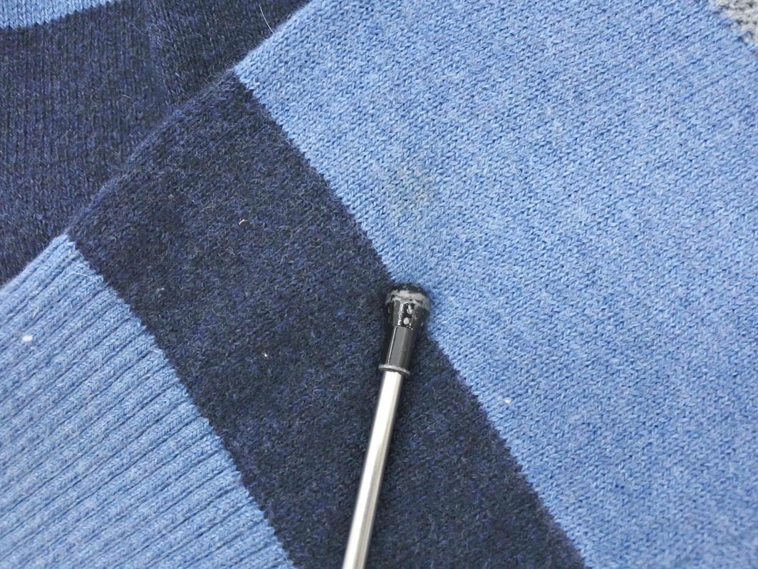 BANANA REPUBLIC バナナリパブリック ウール混 ボーダー ニット セーター sizeL/紺ｘ青 ◇■ ☆ fid0 メンズ_画像5