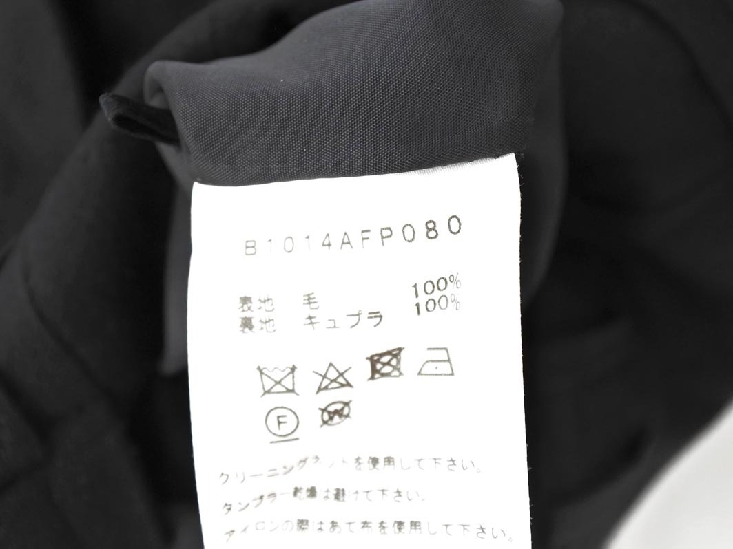 1er Arrondissement プルミエアロンディスモン ウール100% タック ワイド パンツ size36/黒 ◇■ ☆ fid0 レディースの画像6