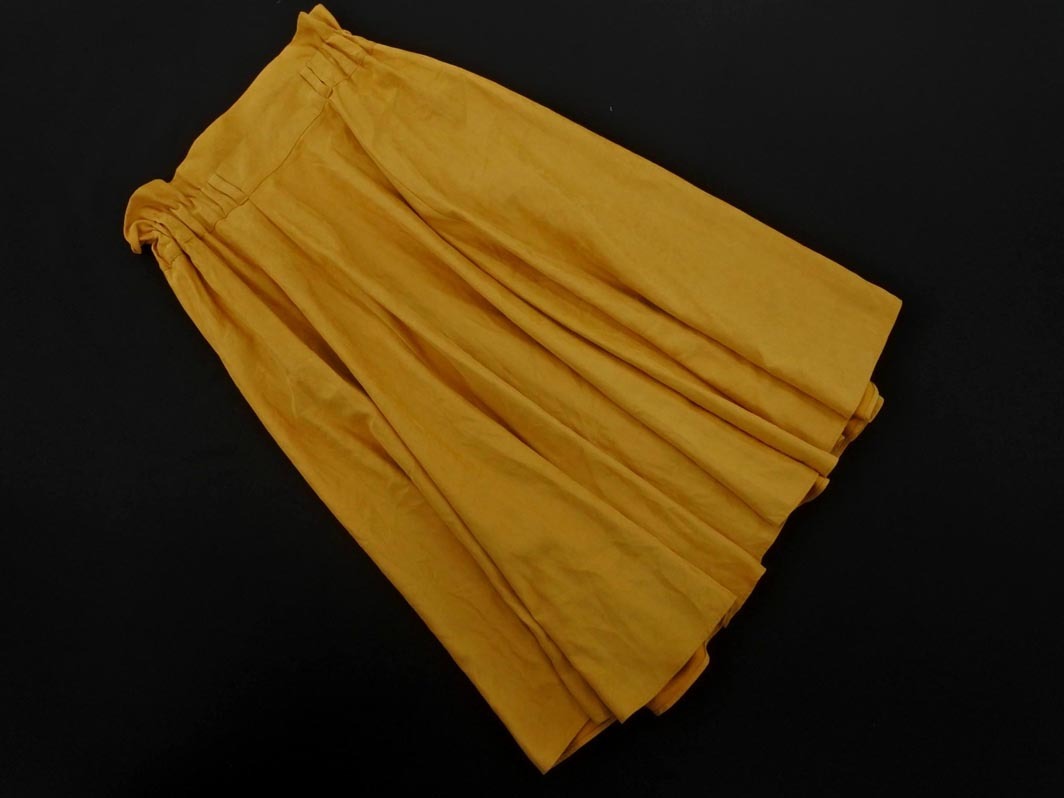 SHIPS シップス フレア スカート マスタード ◇■ ☆ fid0 レディース_画像1